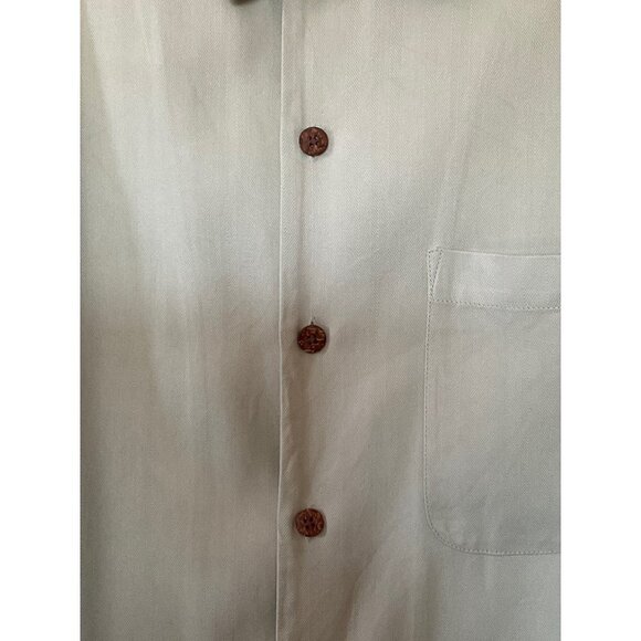 Tommy Bahama short sleeves button up green casual shirt men‎ size Medium - Picture 4 of 8
